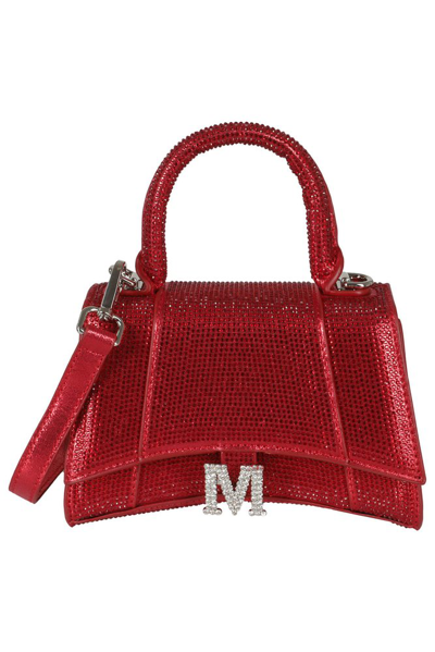 Monnalisa Embellished Foldover Top Shoulder Bag In Red