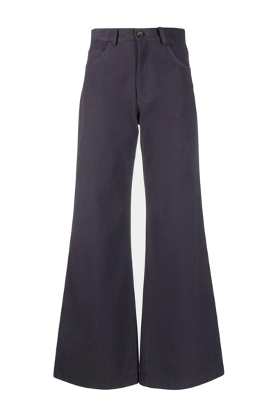 Société Anonyme Flared Trousers In Purple