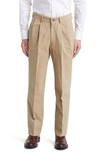 BERLE CHARLESTON PLEATED CANVAS CHINOS