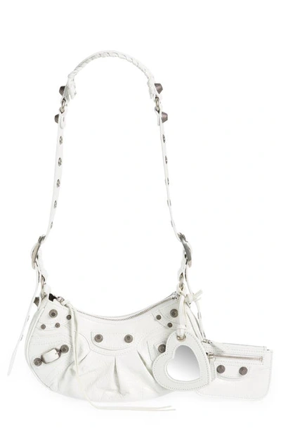 Balenciaga Le Cagole Bag In Optic White