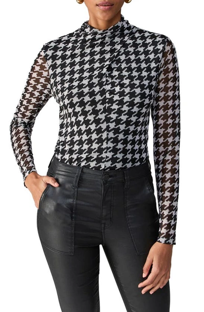 Sanctuary Make A Statement Top In Pulse Houndstooth