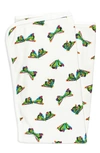 L'OVEDBABY L'OVEDBABY X 'THE VERY HUNGRY CATERPILLAR™' PRINT ORGANIC COTTON SWADDLE BLANKET