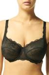 Simone Perele Reve Lace Underwire Full Cup Bra In Black