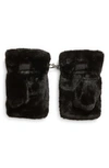 UGG FAUX FUR FINGERLESS MITTENS