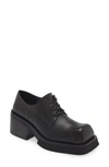 Jeffrey Campbell Intellect Heeled Oxford Shoe In Black