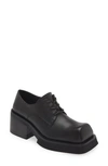 Jeffrey Campbell Intellect Square Toe Platform Derby In Black