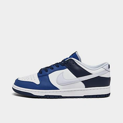 Nike Dunk Low Retro Casual Shoes In White/football Grey/game Royal