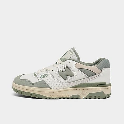 New Balance 550 Casual Shoes In White/juniper