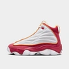 Nike Jordan Big Kids' Pro Strong Basketball Shoes In White/cardinal Red/vivid Orange