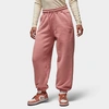 Nike Jordan Women's Flight Fleece Jogger Pants In Red Stardust 