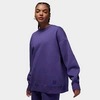 Nike Jordan Women's Flight Fleece Crewneck Sweatshirt In Sky J Purple 