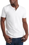 LUCKY BRAND LUCKY BRAND BUTTON NOTCH NECK T-SHIRT