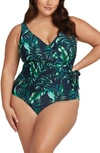 ARTESANDS PALMSPIRATION HAYES D- & DD-CUP ONE-PIECE SWIMSUIT