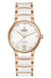 Rado Centrix Diamond Ceramic Bracelet Watch, 35mm In White