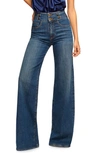 Ramy Brook Liv High-rise Wide-leg Jeans In Medium Wash