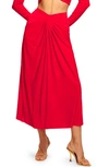 Ramy Brook Elodie Maxi Skirt In Soiree Red