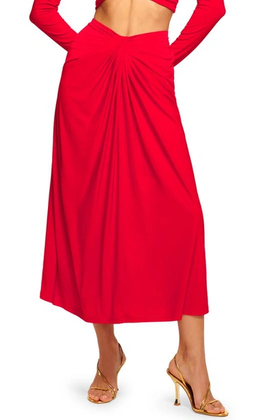 Ramy Brook Elodie Maxi Skirt In Soiree Red