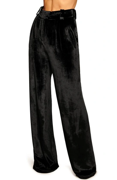 Ramy Brook Marceline Velvet Pant In Black