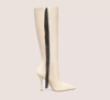 Stuart Weitzman Crystal Fringe Boot In Alabaster