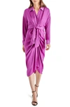 STEVE MADDEN SULA LONG SLEEVE SHIRTDRESS