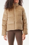 Picture Organic Clothing Nury Organic Cotton Corduroy Puffer Jacket In Dark Stone
