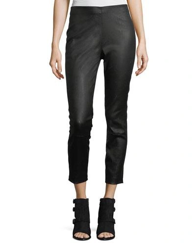 Rag & Bone Simone High-rise Skinny Leather Pants In Black