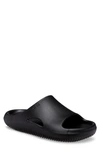 Crocs Mellow Recovery Slide Sandals Size 4.0 In Black/black