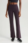 Zella Studio Luxe High Waist Flare Pants In Purple Nebula