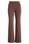 Zella Zelfit High Waist Wide Leg Pocket Pants In Burgundy Fudge
