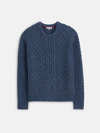 ALEX MILL FISHERMAN CABLE CREWNECK IN DONEGAL WOOL