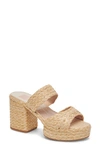 DOLCE VITA LATOYA RAFFIA PLATFORM SANDAL