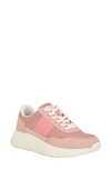 Calvin Klein Women's Pippy Lace-up Platform Casual Sneakers In Pink Multi