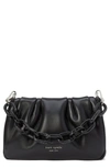 Kate Spade New York Souffle Smooth Leather Crossbody In Black