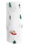 Little Unicorn Cotton Muslin Swaddle Blanket In Powder Party
