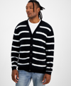 INC INTERNATIONAL CONCEPTS MEN'S TYLER REGULAR-FIT STRIPED CARDIGAN, CREATED FOR MACY'S