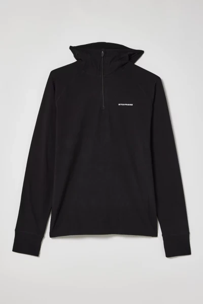 Iets Frans Micro Fleece Hooded Pullover In Black