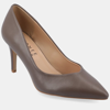 Journee Collection Collection Women's Supernatural Tru Comfort Foam Gabriella Pumps Cool Shades In Brown