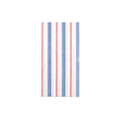 Vietri Papersoft Napkins Americana Stripe Guest Towels In White