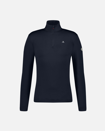 Vuarnet Takin Half Zip Base Layer In Dark Navy