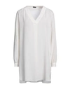Iris Von Arnim Woman Top Grey Size 8 Silk In White