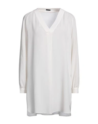 Iris Von Arnim Woman Top Grey Size 8 Silk In White