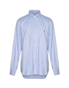 Brooksfield Man Shirt Sky Blue Size 16 Cotton