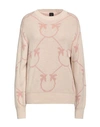 Pinko Woman Sweater Blush Size Xl Acrylic, Alpaca Wool, Wool