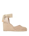 Castaã±er Castañer Woman Espadrilles Sand Size 7.5 Textile Fibers In Beige