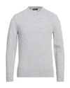 +39 Masq Man Sweater Light Grey Size 38 Wool