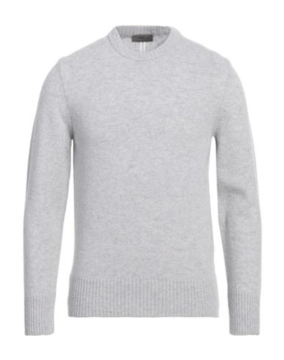 +39 Masq Man Sweater Light Grey Size 38 Wool