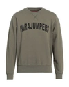Parajumpers Man Sweatshirt Military Green Size Xl Cotton