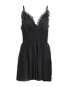 Gaelle Paris Gaëlle Paris Woman Mini Dress Black Size 8 Polyester, Elastane