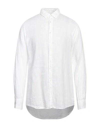 Grey Daniele Alessandrini Man Shirt Off White Size 16 Linen
