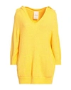 Compagnia Italiana Woman Sweater Marigold Size Xl Cotton, Polyamide In Yellow